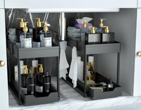 Discover the top 3 under-sink organizers to maximize space and declutter your kitchen or bathroom! Durable, adjustable, and stylish solutions for storing cleaning supplies