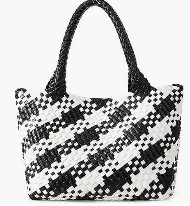 woven leather handbag