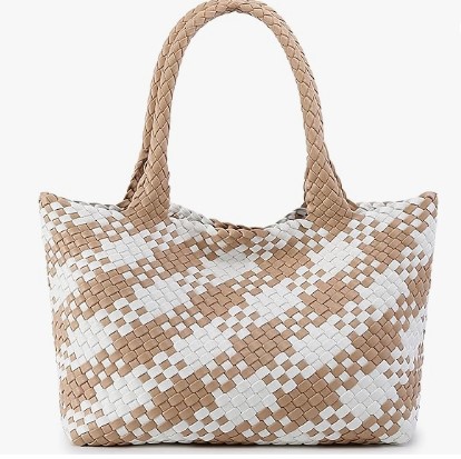 woven leather handbag